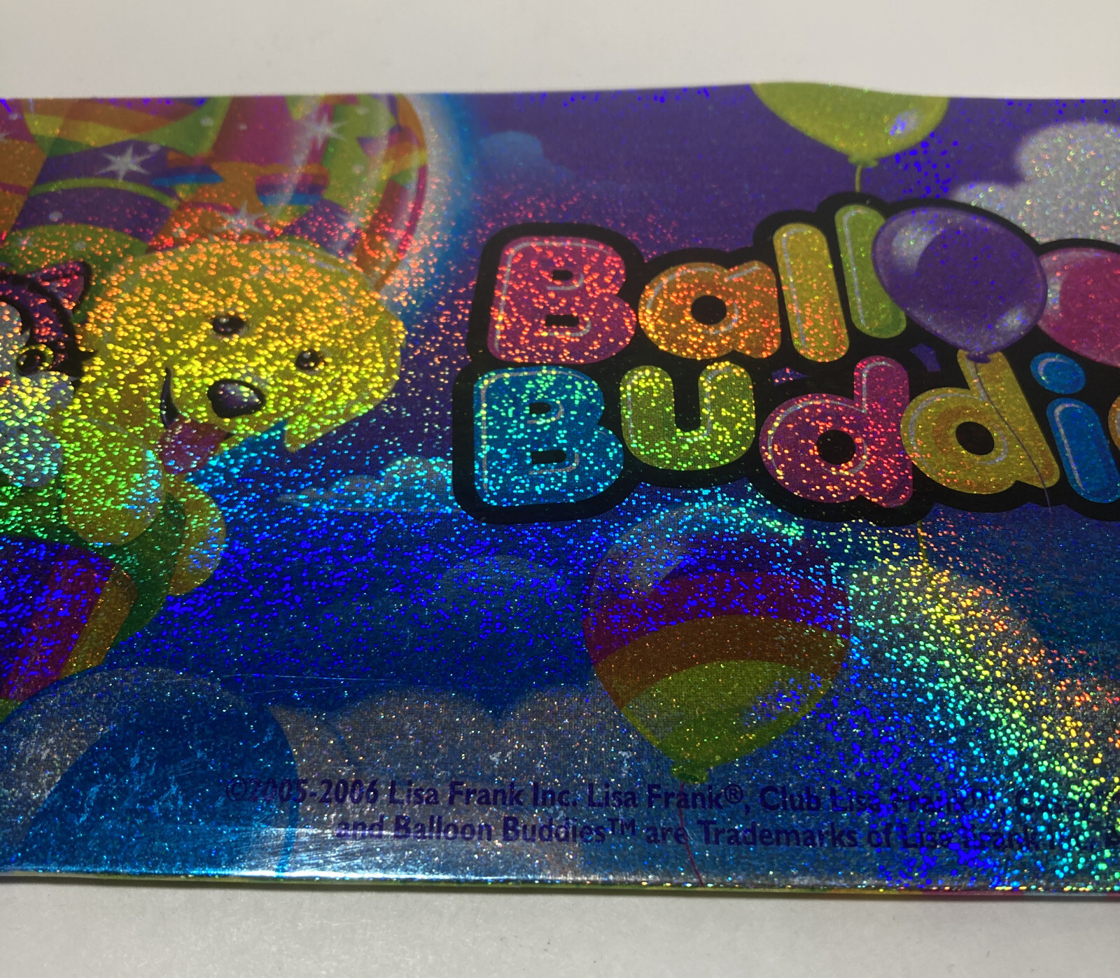 Vintage LISA FRANK Ballon Buddies Pocket Portfolio Folder Cats Dogs Unpunched