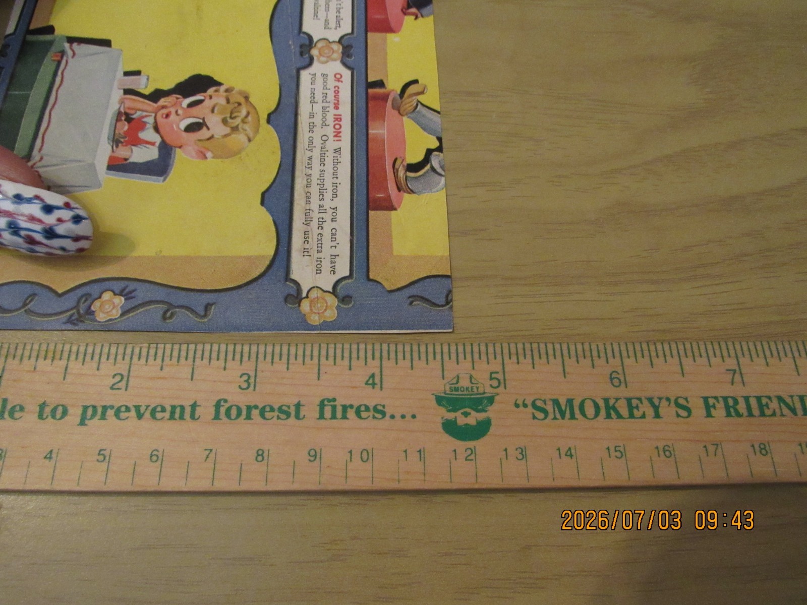 VTG Lithograph Children’s Vitamins Advertisement