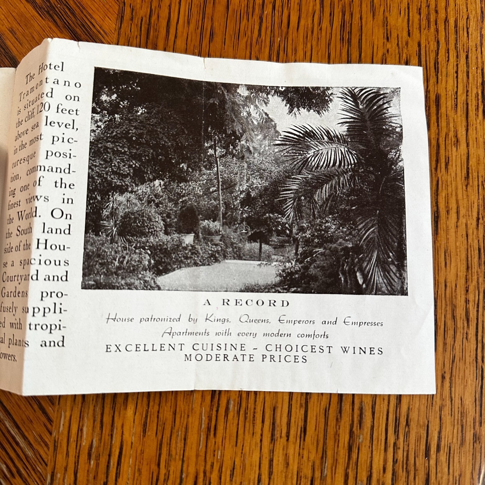 Hotel Tramontano Sorrento Italy Travel Brochure Mid-20th Century