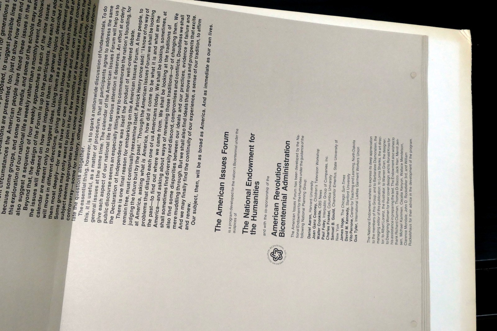 American Issues Forum-National Bicentennial Program Revolution 1776-1976 Booklet