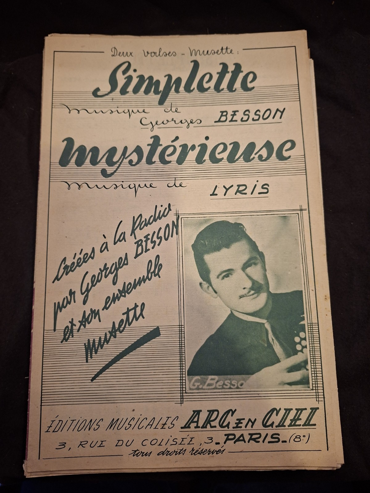 Simplette Besson Mysterious Lyris Sheet Music