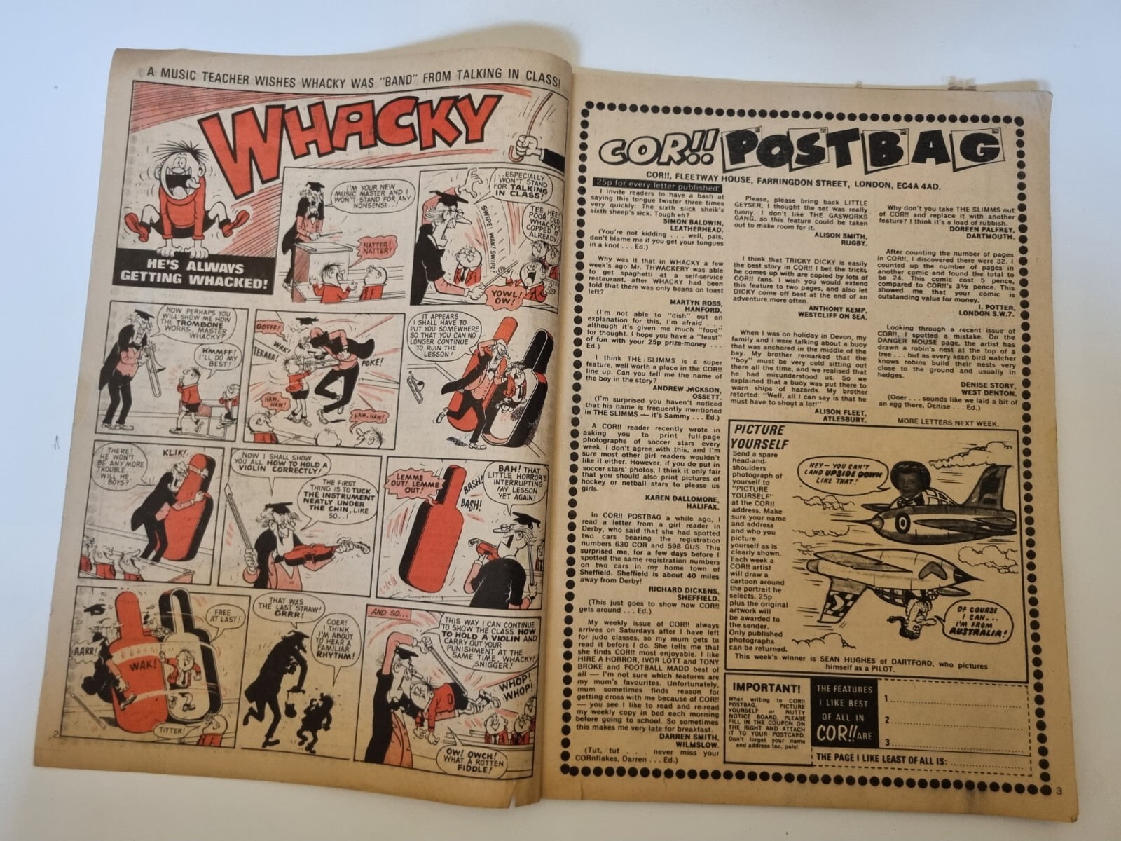 Cor!! Comic IPC Magazines British Weekly Comic 20th May 1972