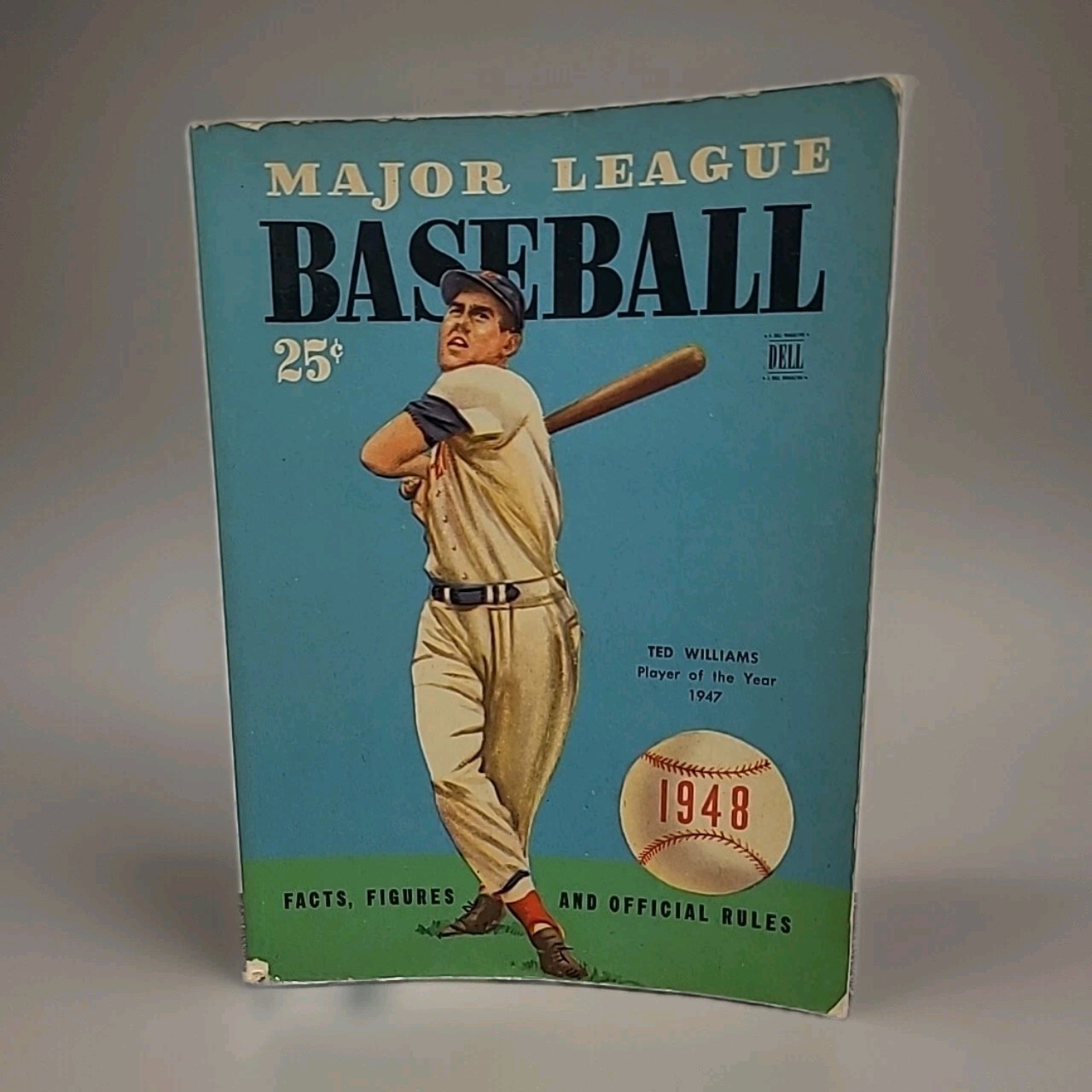 VTG 1948 Major League Baseball Facts, Figures & Official Rules PB Ted Williams