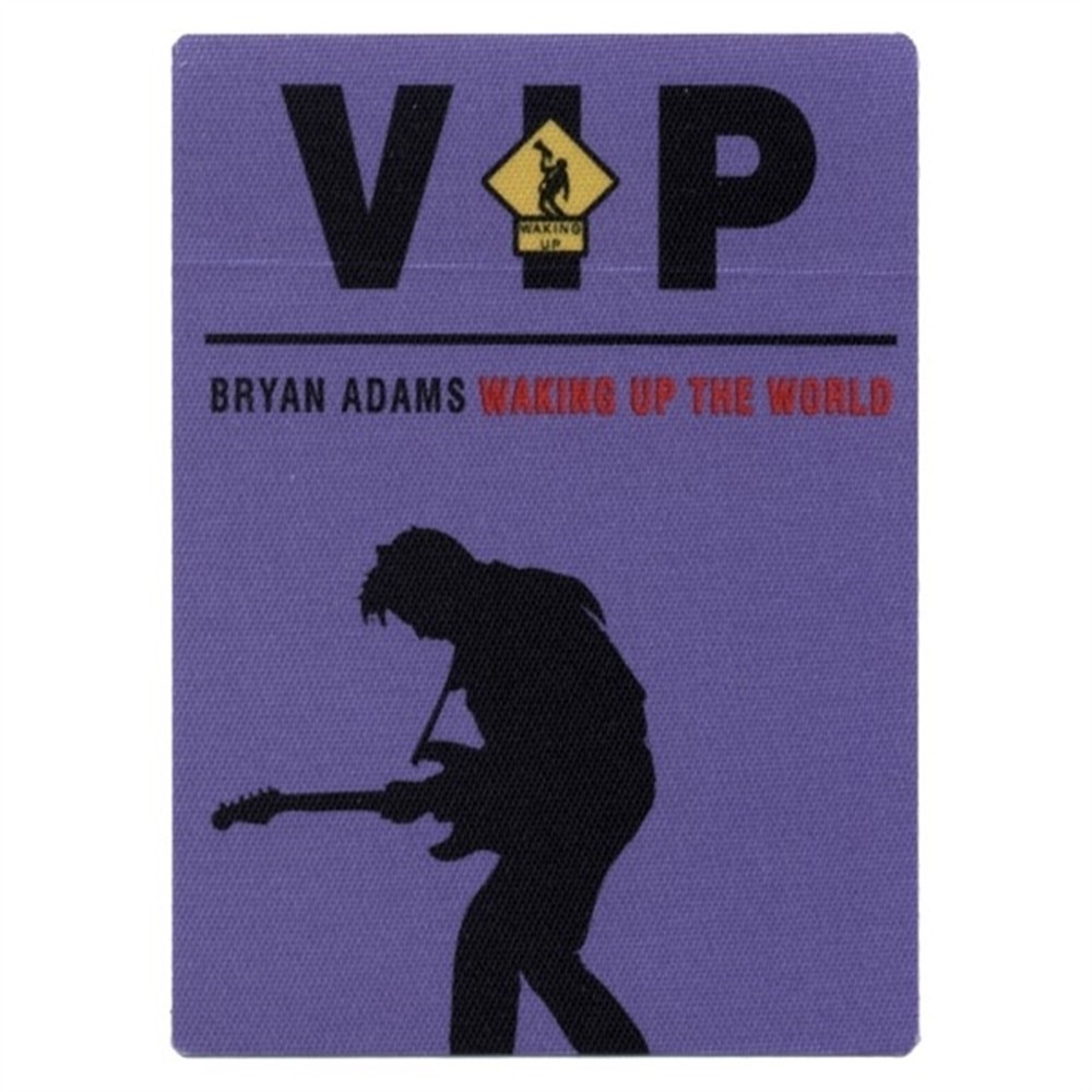 Bryan Adams 1991 Waking up the World concert tour Band VIP Backstage Pass