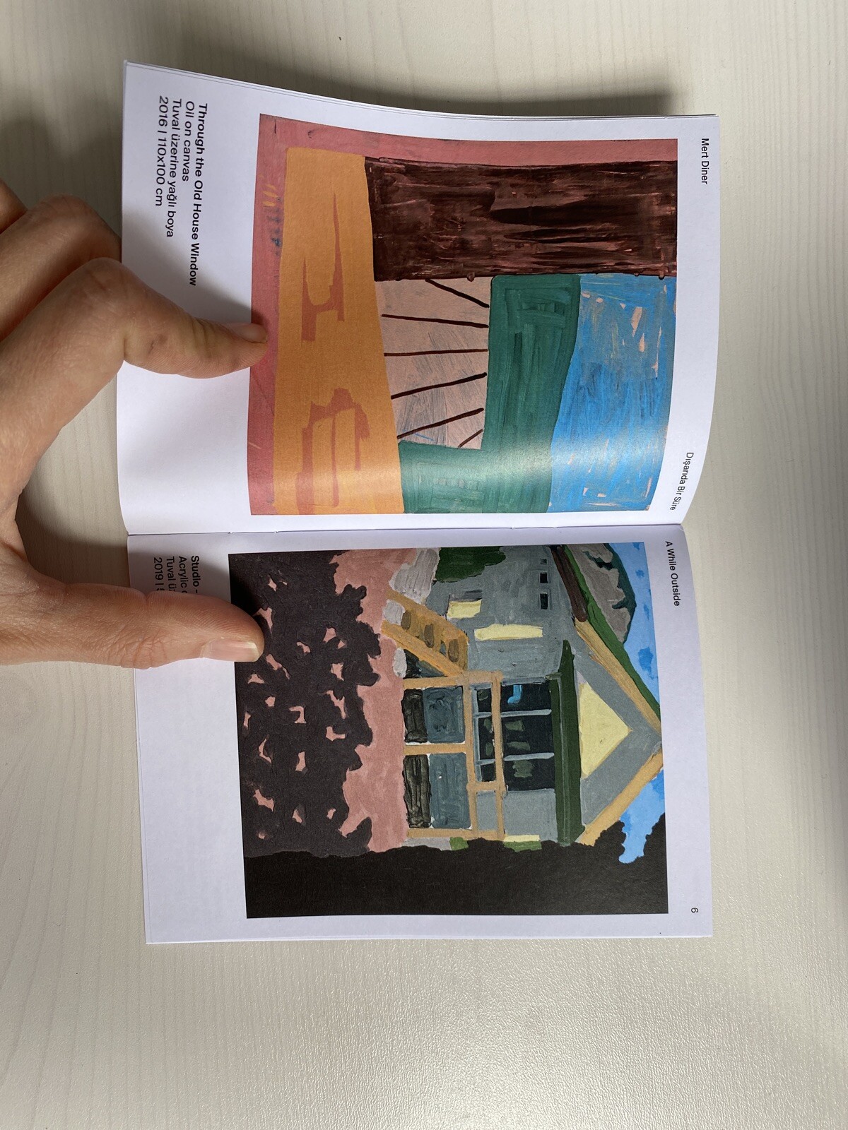 Mert Diner at Rem Istanbul painting Exhibition guide booklet 2019