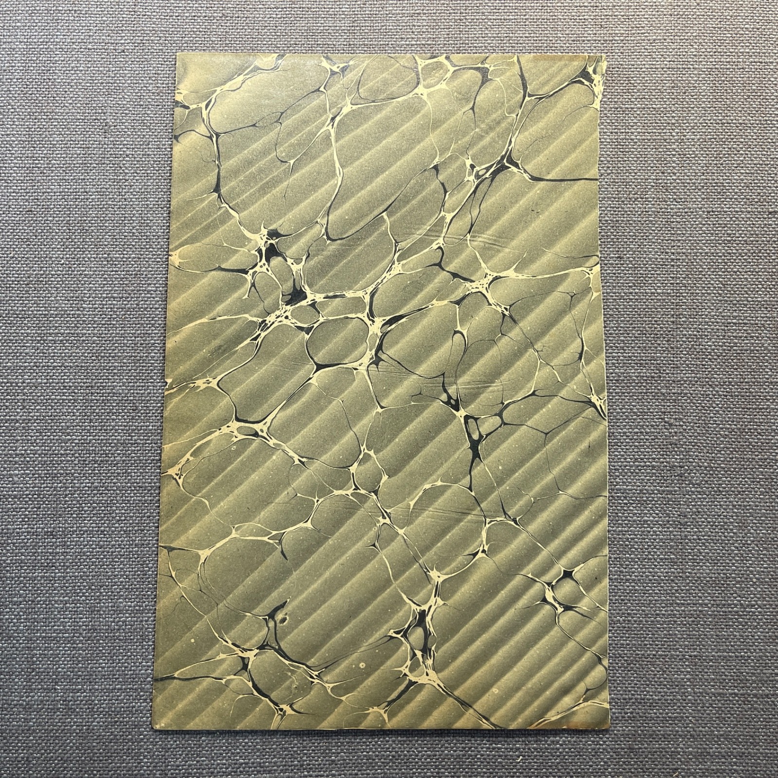Antique Marbled End Papers Bookbinding Brown Red Yellow Blue Black Lot of 10