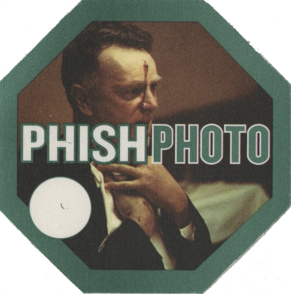 Phish 1999 The Siket Disc concert tour Godfather McCluskey Photo Backstage Pass