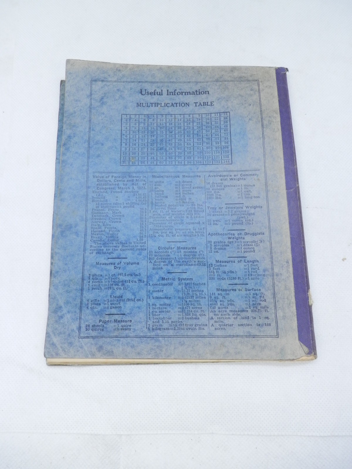 Vintage 1920s “BIG THICK” Lined Paper Pad Composition Book #E-500