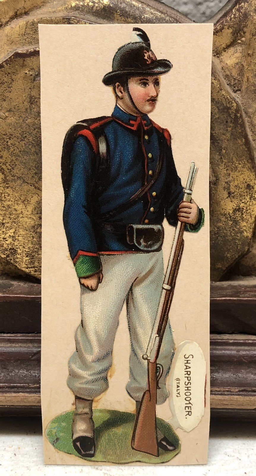 Sharp Shooter Die Cut Scrap by Raphael Tuck & Sons Military Italy #270 – L5
