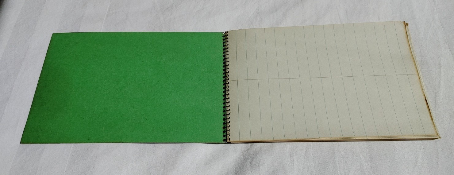 Vintage NATIONAL Brand 80 Leaf Tumbler Spiral Bound Lined Notebook 36-737 1970s