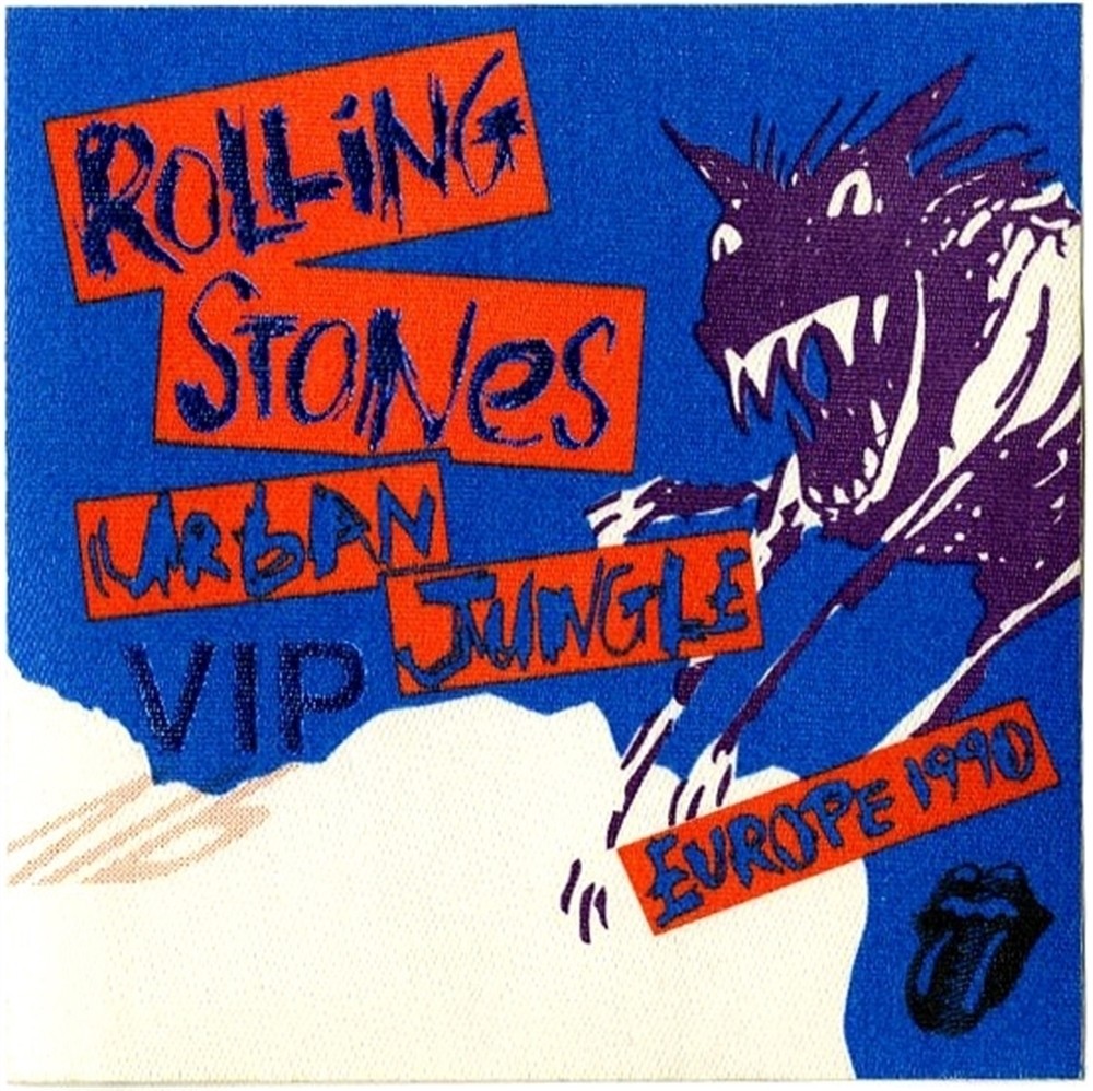 Rolling Stones 1990 Steel Wheels concert tour Band VIP Backstage Pass