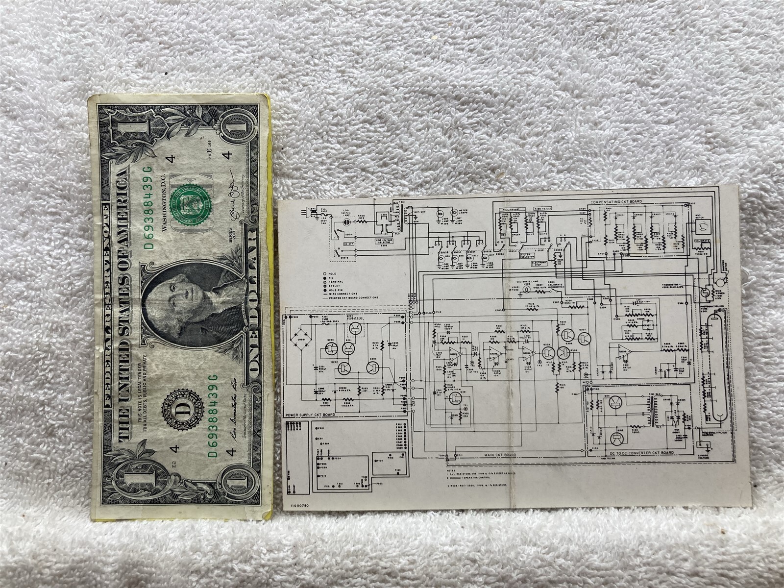 1950s 1960s Unknown Radio TV Chassis 11000780 Circuit Decal RCA Philco Zenith