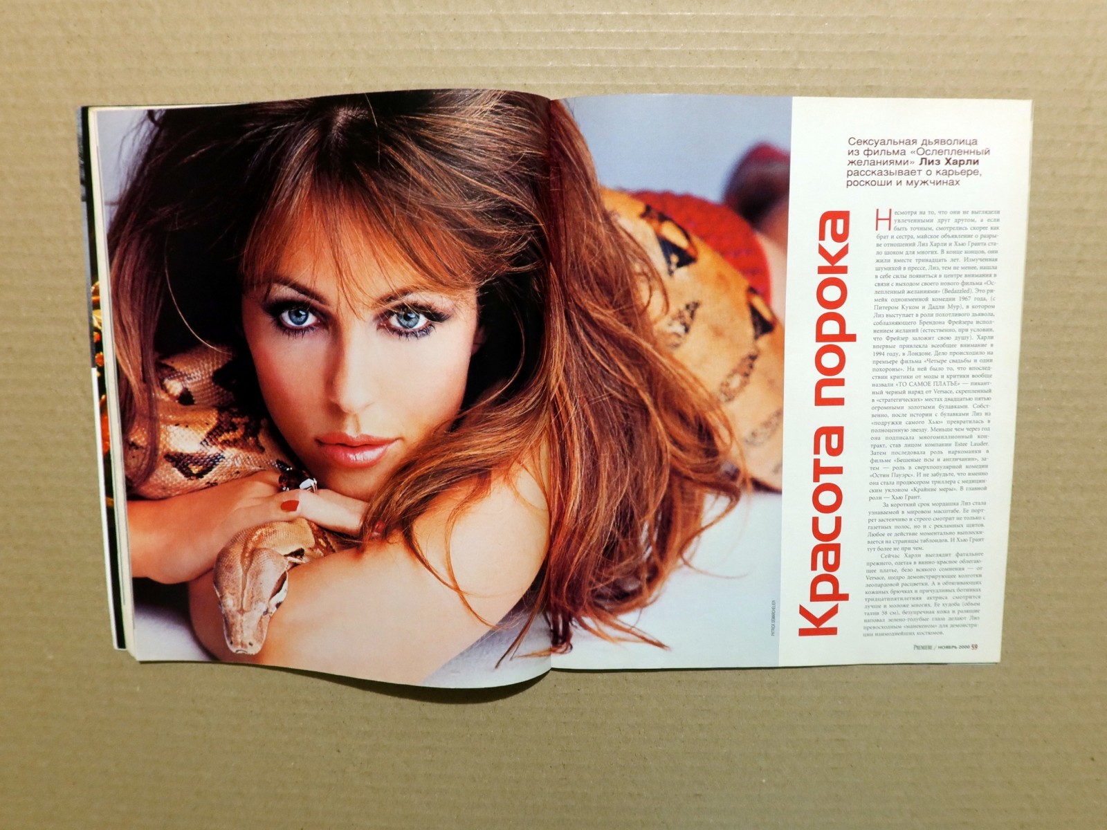 Magazine 2000 Russia Elizabeth Hurley Melanie Griffith