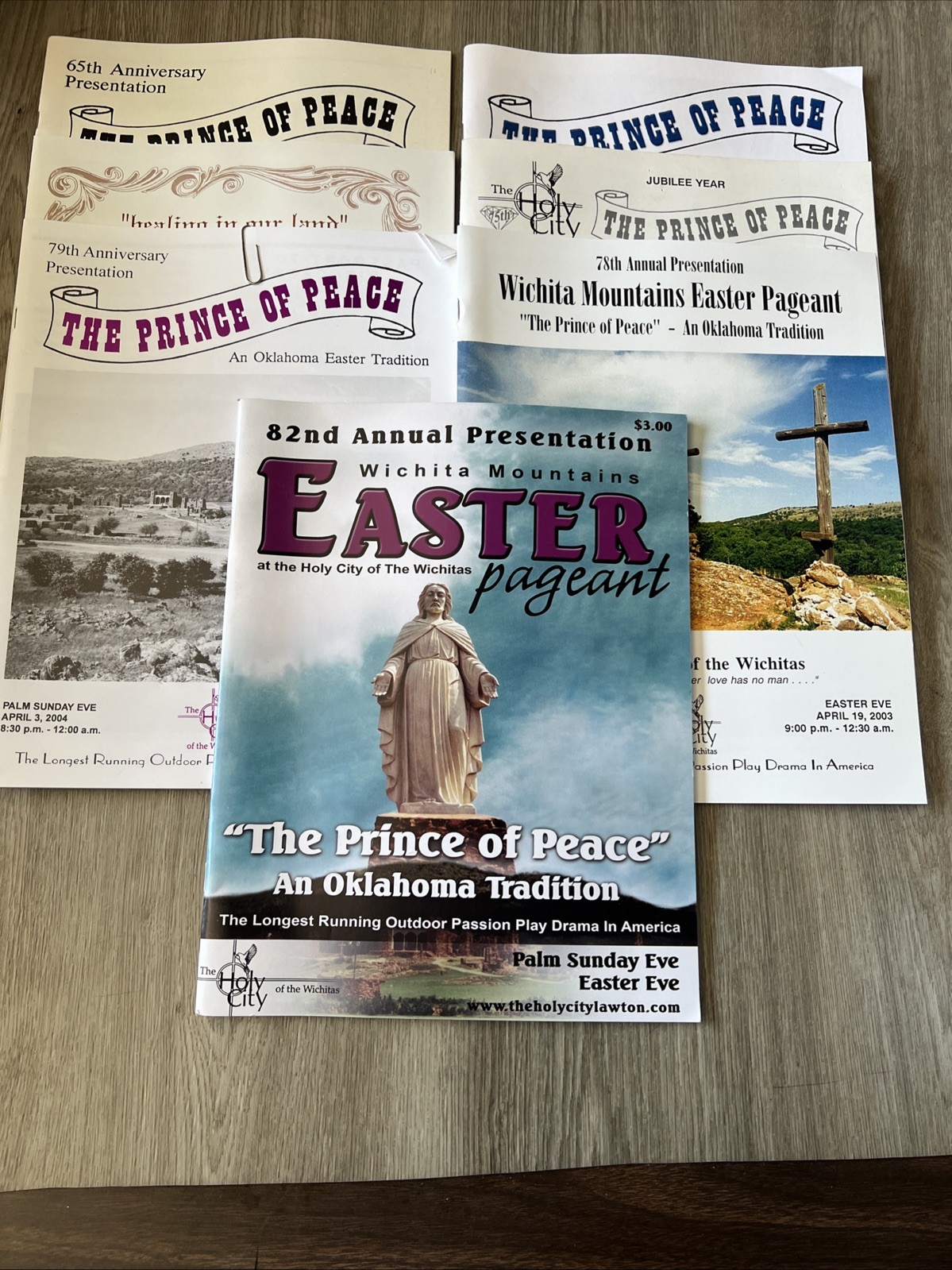 Lot Of 7 Wichita Mountain Easter Pageant Programs