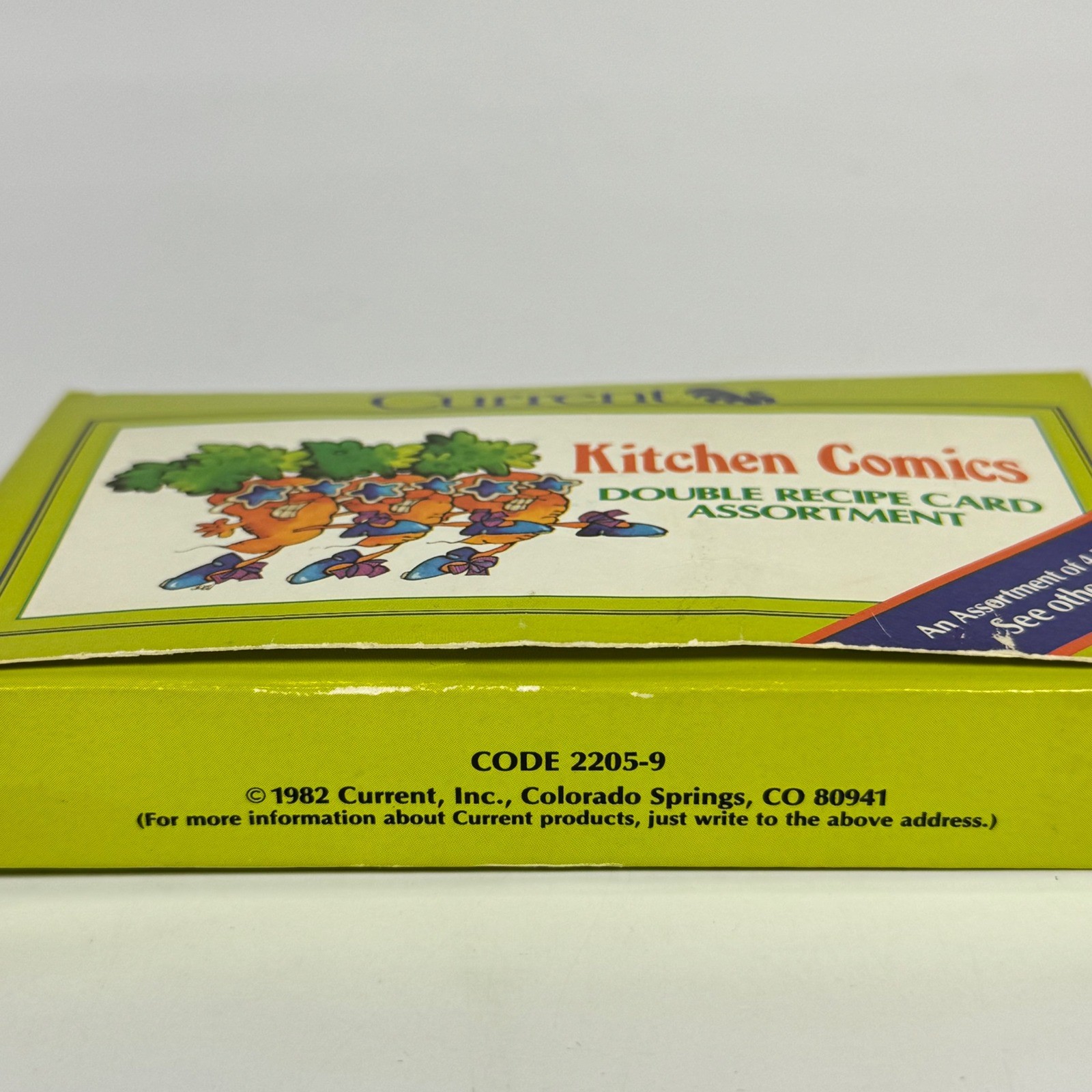 Vintage 1982 Current Kitchen Comics Double Recipe Card Assortment 24ct Veggies