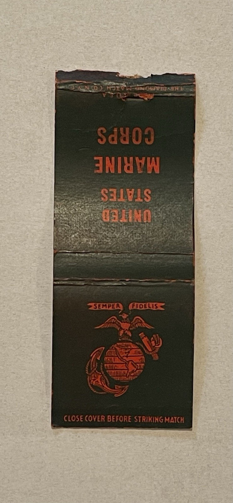 United States Marine Corps Vintage Matchbook Cover 400