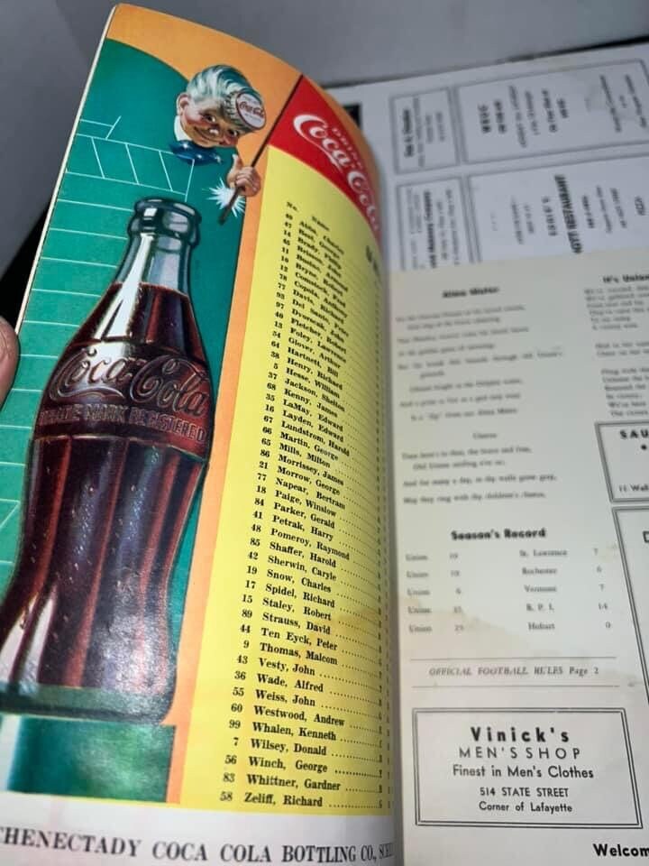 Vintage football programs 4 Rochester Buffalo ny early Coca Cola sports