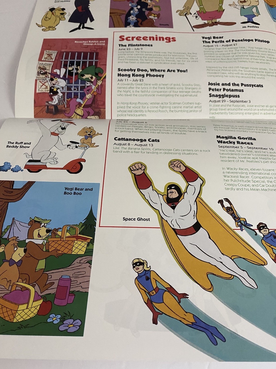 1995 Museum of Television & Radio MT&R Schedule Hanna-Barbera Exhibit Program