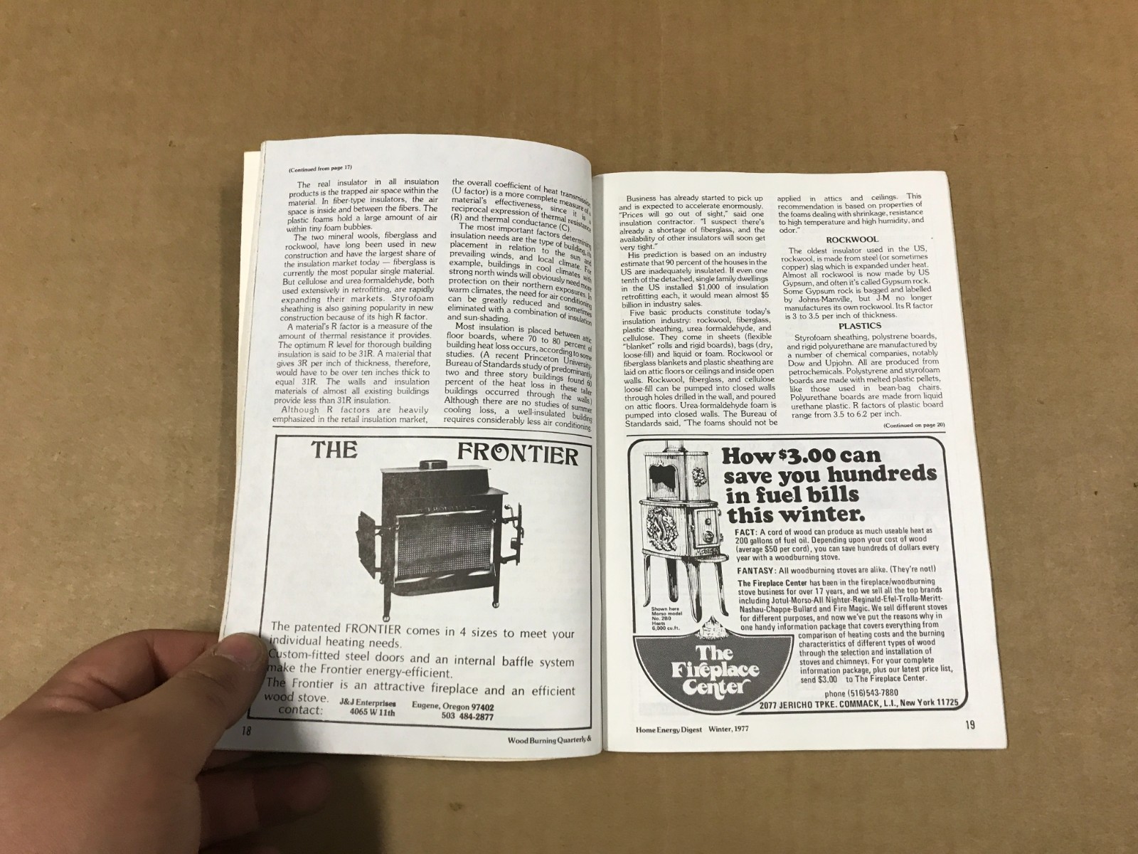 VTG Wood Burning Quarterly & Home Energy Digest Booklet- Vol.2 No.3, Winter 1977