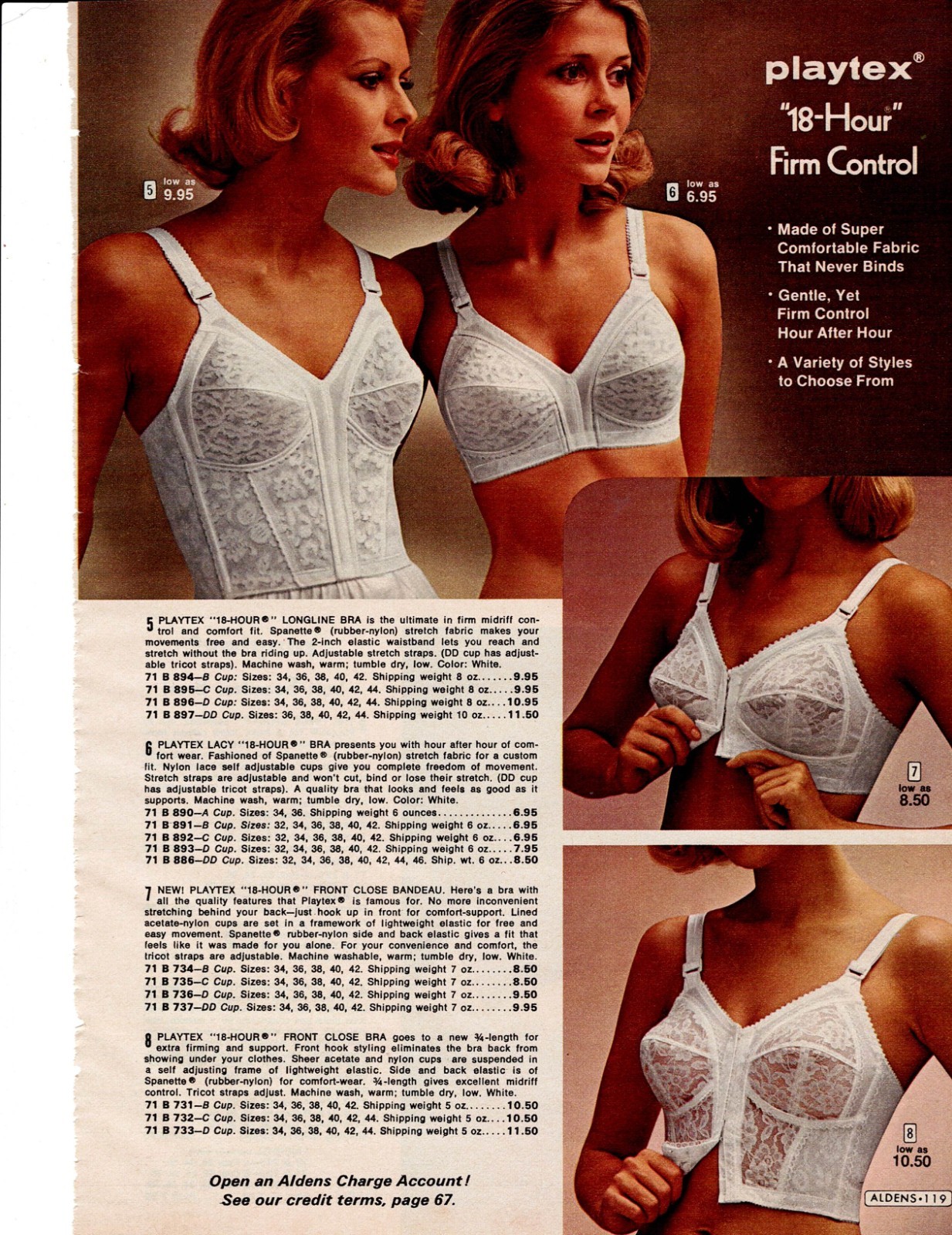 VINTAGE 70’S LADIES BRAS PHOTO CATALOG ADS PRINTS