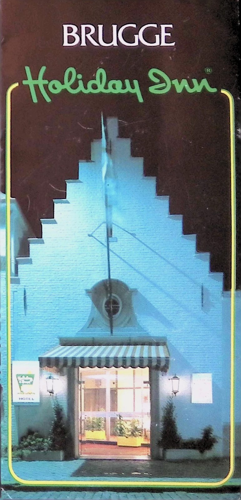 Holiday Inn Brugge Belgium 1970s Brochure Holdex Hotel Monastery Map Advertising