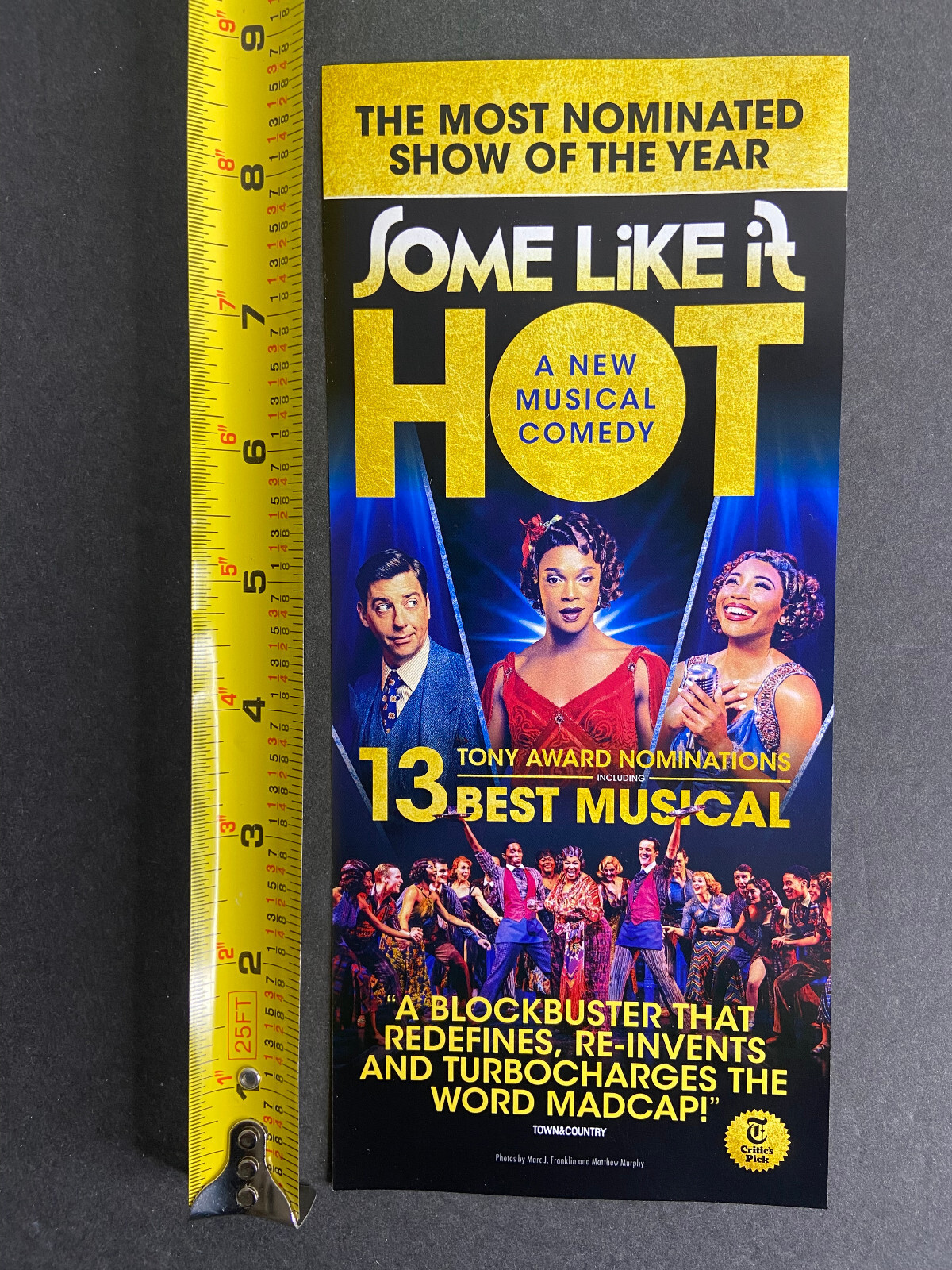 Some Like It Hot musical 2023 Ad Flyer Broadway New York City Christian Borle