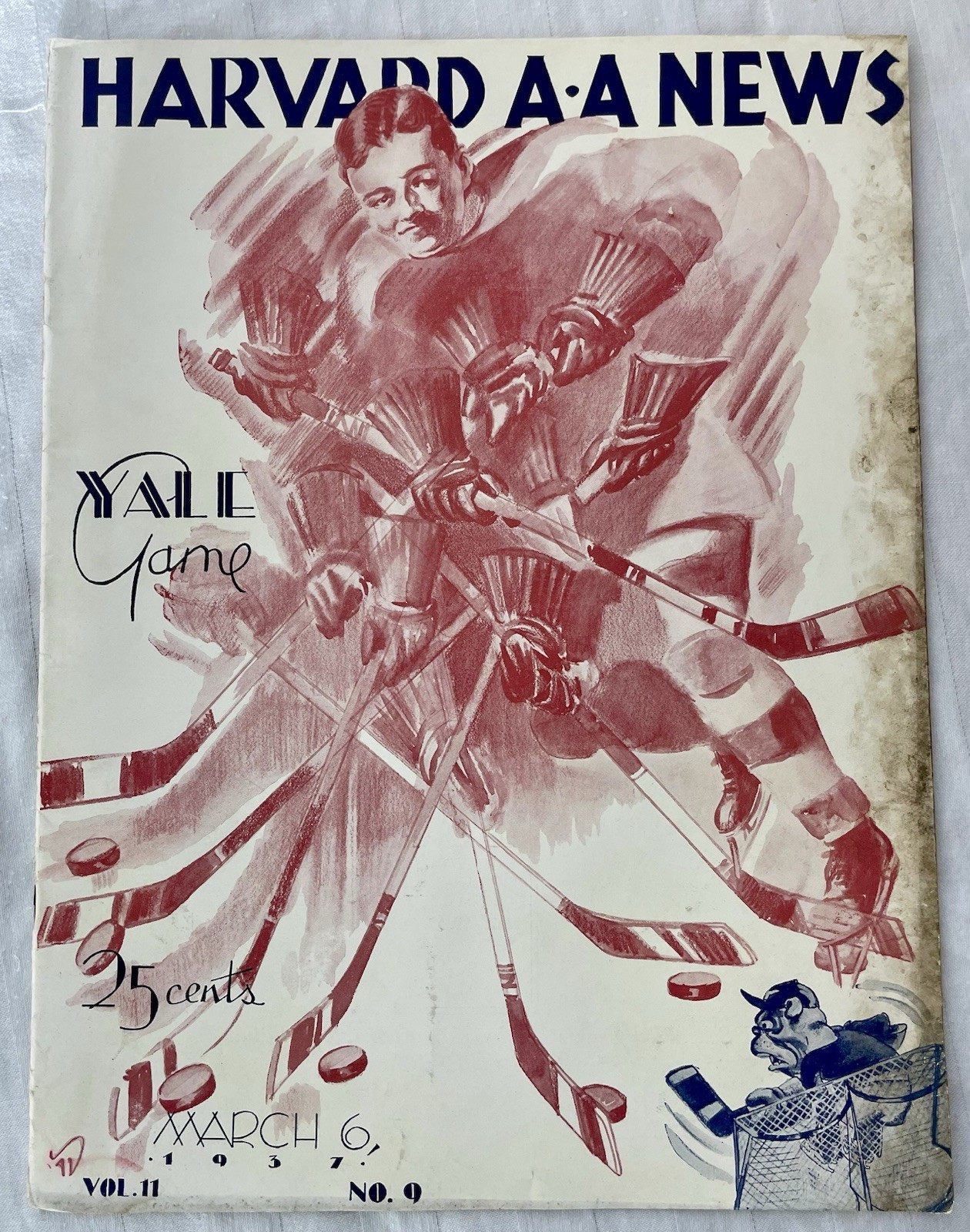 1936 FOOTBALL PROGRAM HARVARD CRIMSON Vs. DARTMOUTH INDIANS BIG GREEN IVY LEAGUE