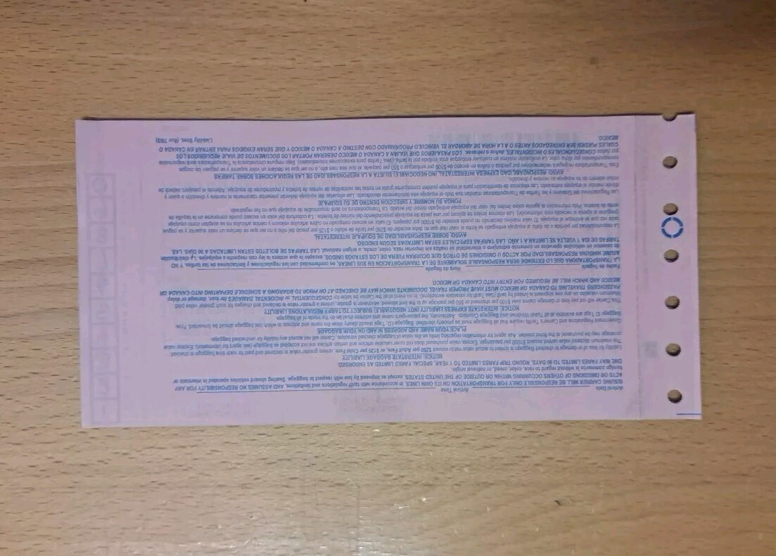 Greyhound Bus Lines Manual Reissue Ticket VINTAGE RARE Not Valid for Travel