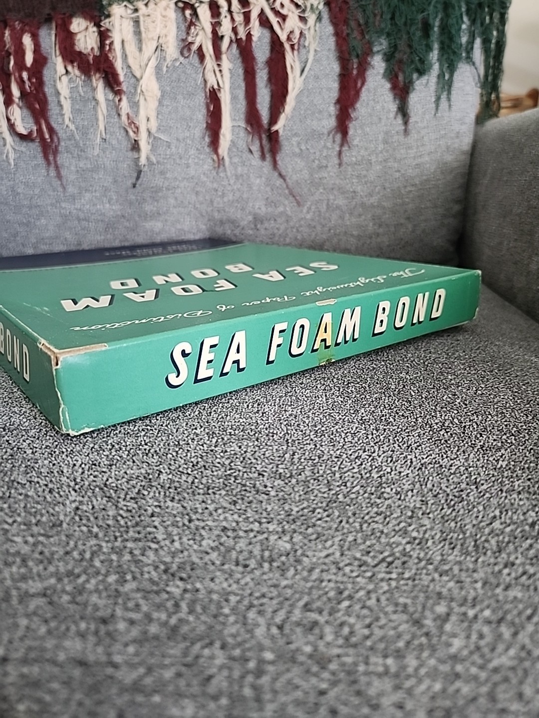 Vintage Sea Foam Bond The Lightweight Paper of Distinction Original Box Typing