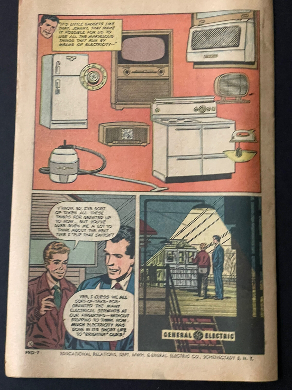 Vintage COMIC BOOKS General Electric SCIENCE American RAILROADS Atom Electronics