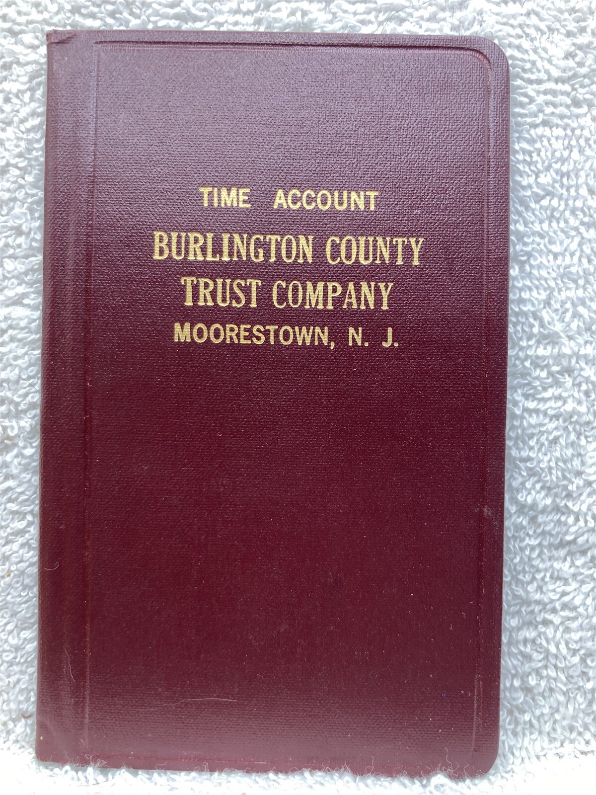 1960’s Burlington County Trust Company Account Register Moorestown NJ Vtg