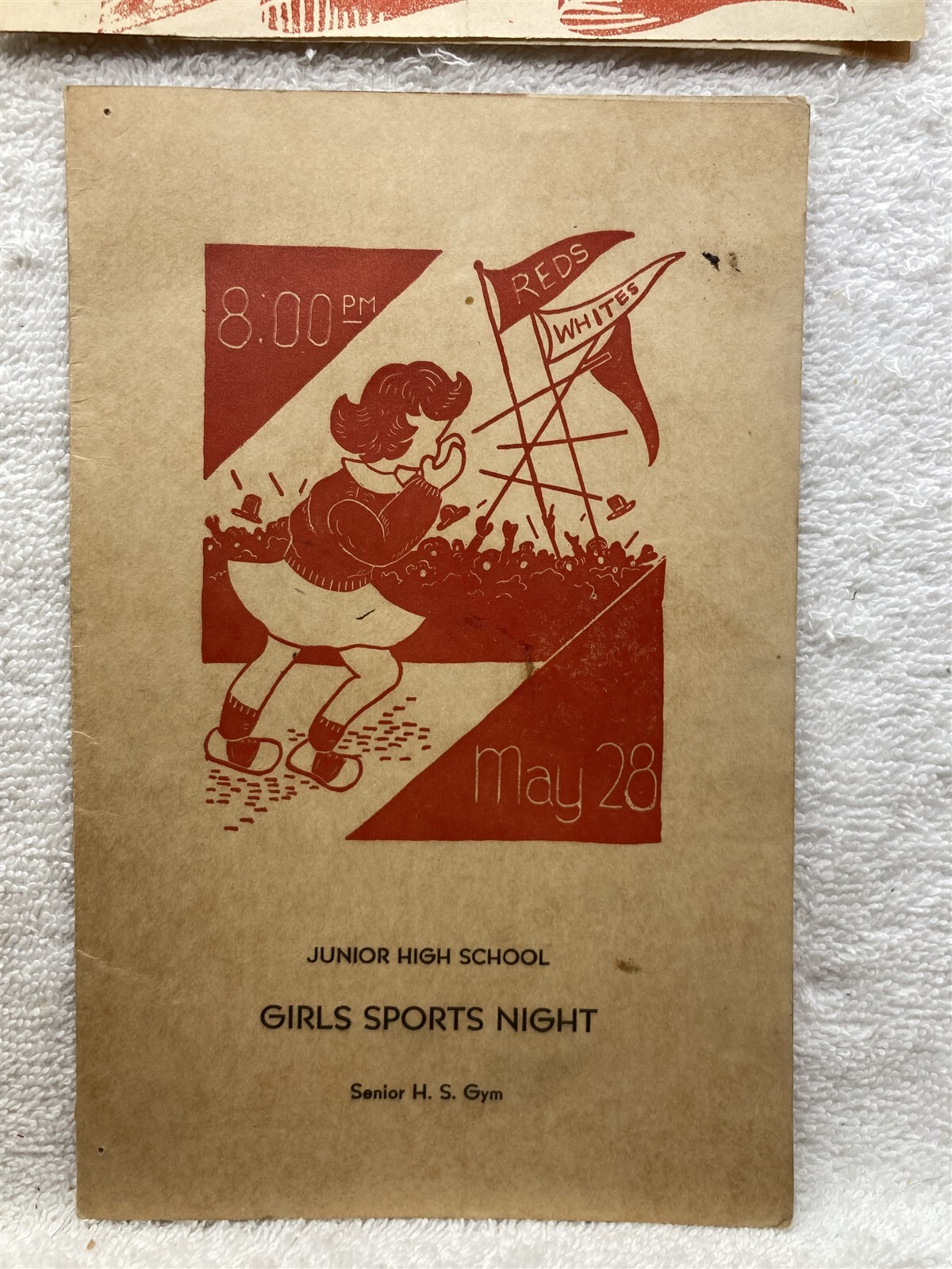 1947 Sports Night Programs Port Washington High School Long Island NY Vtg