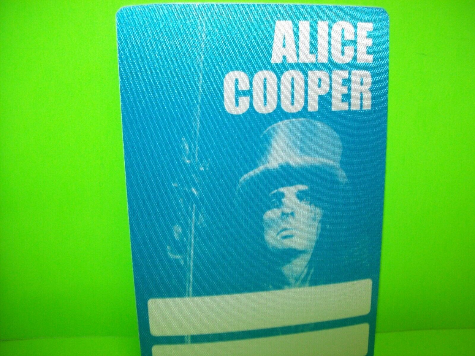 Alice Cooper Back Stage Pass VIP Original 1997 Tour Heavy Metal Top Hat Blue