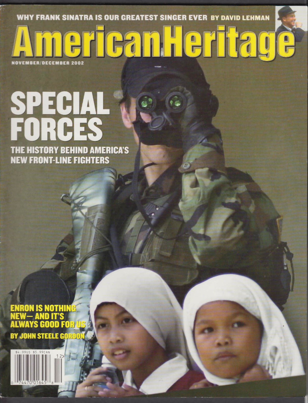 AMERICAN HERITAGE Frank Sinatra Enron Special Forces + 11-12 2002