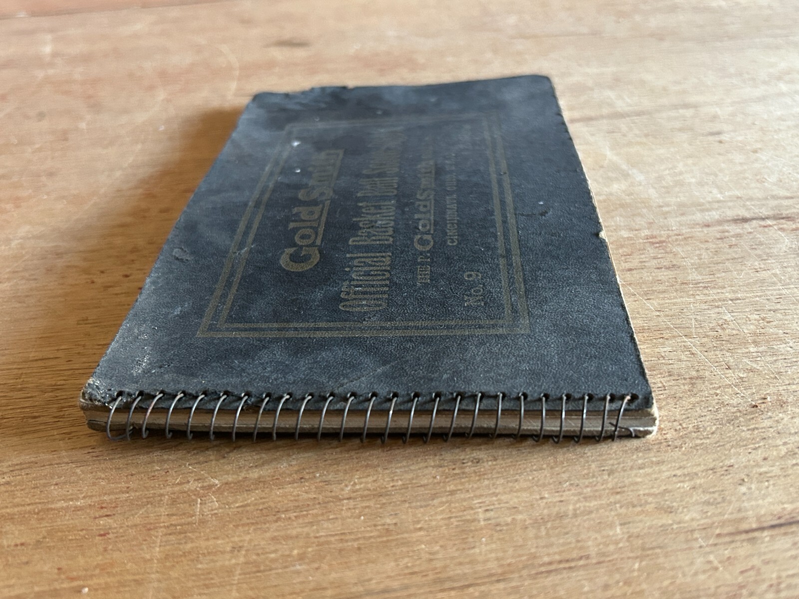Gold Smith Official Basketball Score Book 1938-39 Badger Paints Cudahy Vtg Ads