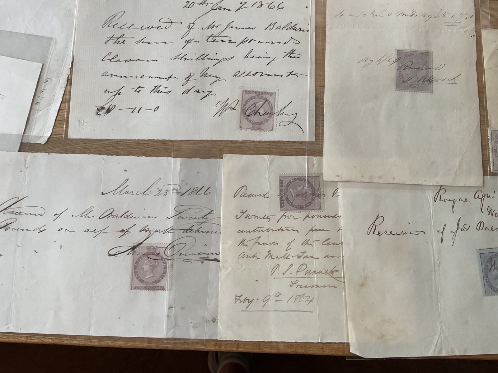 Baldwin British Industry 19th century 50+ receipt items