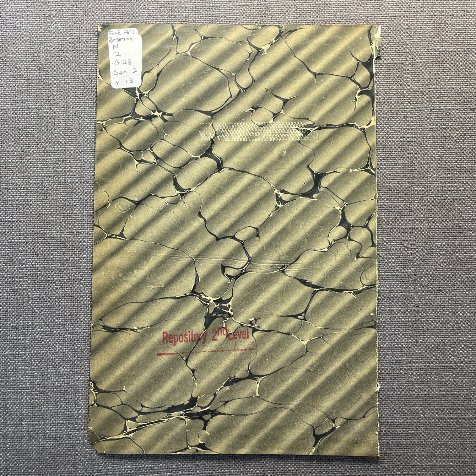 Antique Marbled End Papers Bookbinding Brown Red Yellow Blue Black Lot of 10