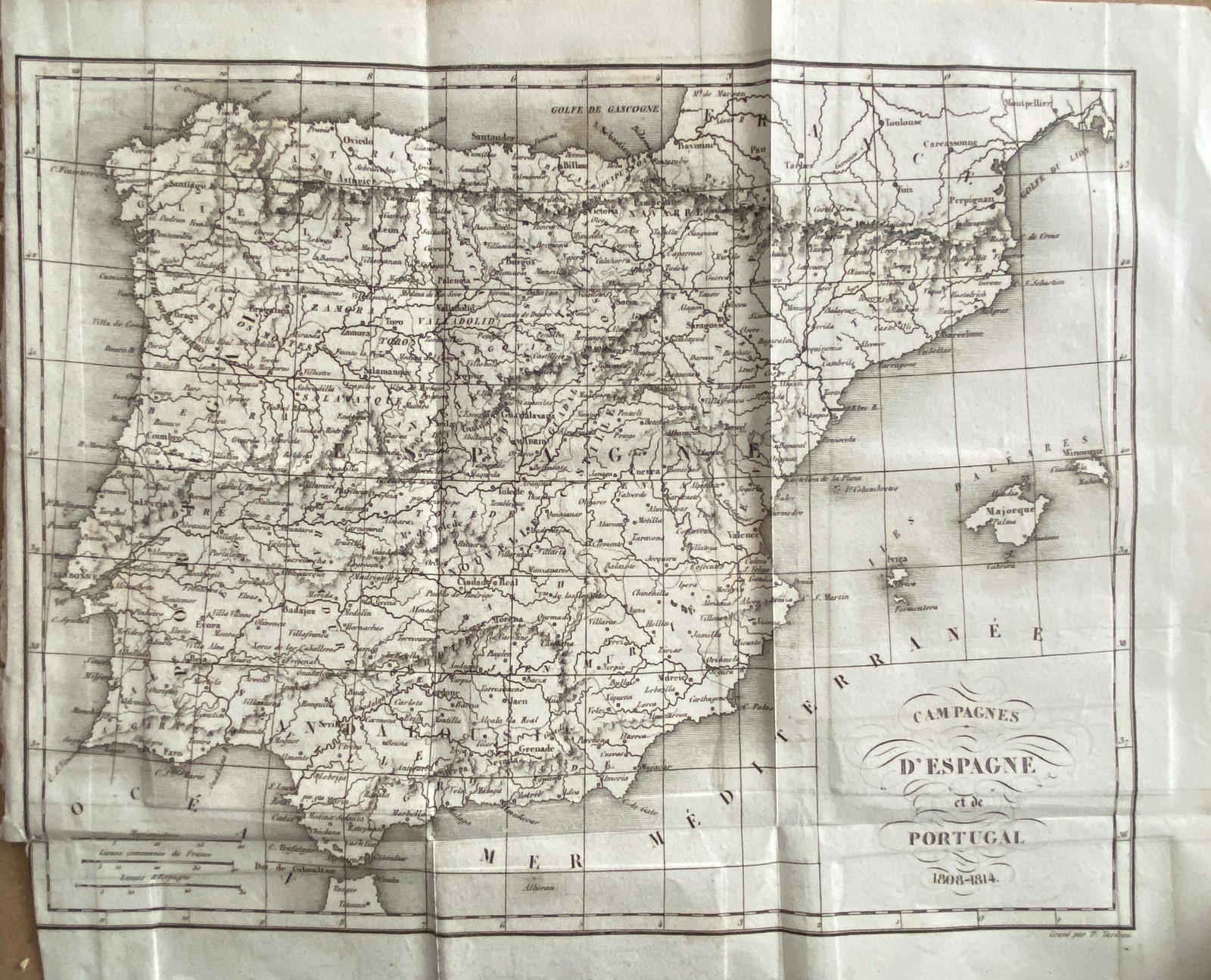 Napoleon History Engraving 1830 “Spanish and Portuguese Campaign”