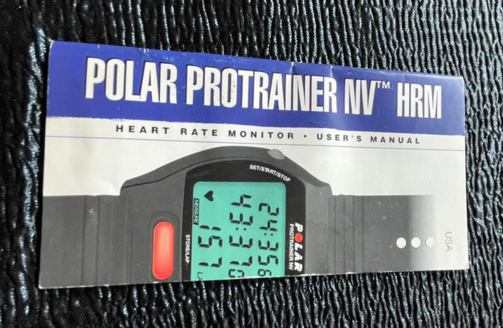 Directions Polar Protrainer NV HRM Heart Rate Monitor User’s Manual ONLY