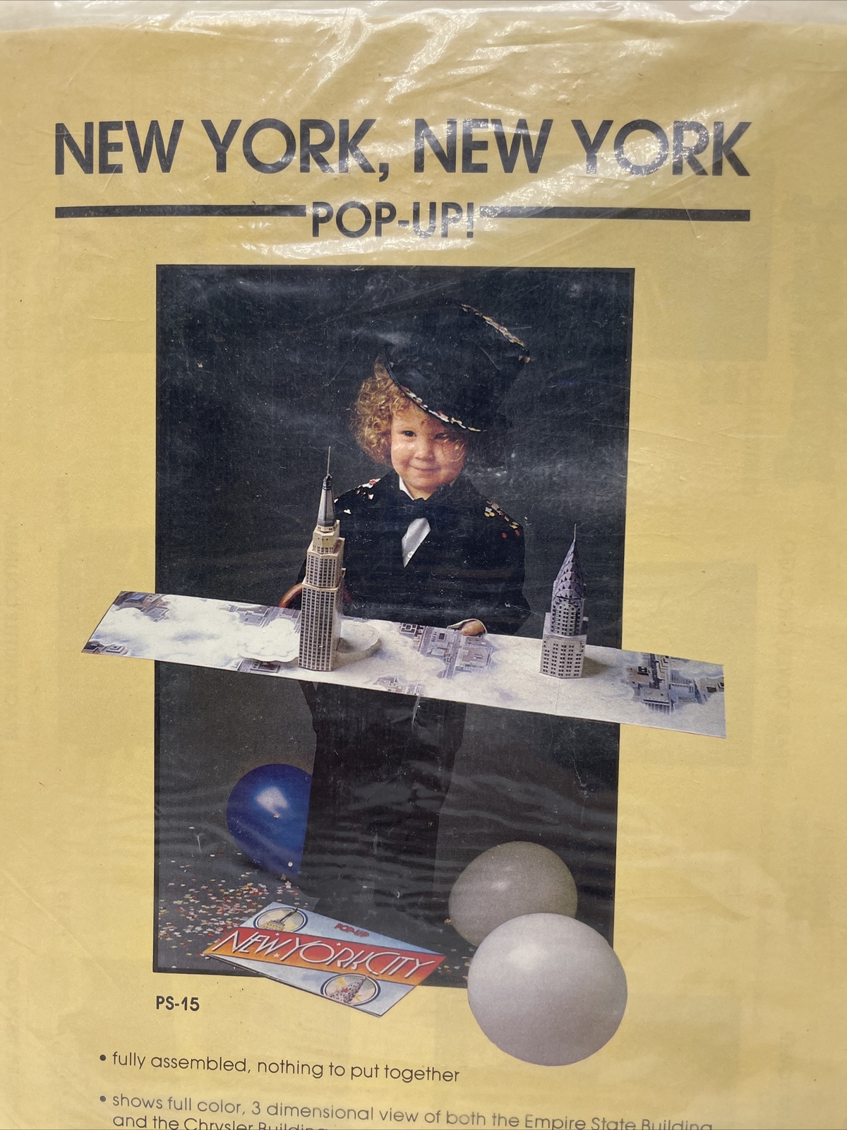 PopSites New York City Pop-up Model New NOS 1981 Empire State Chrysler Bldg 33″