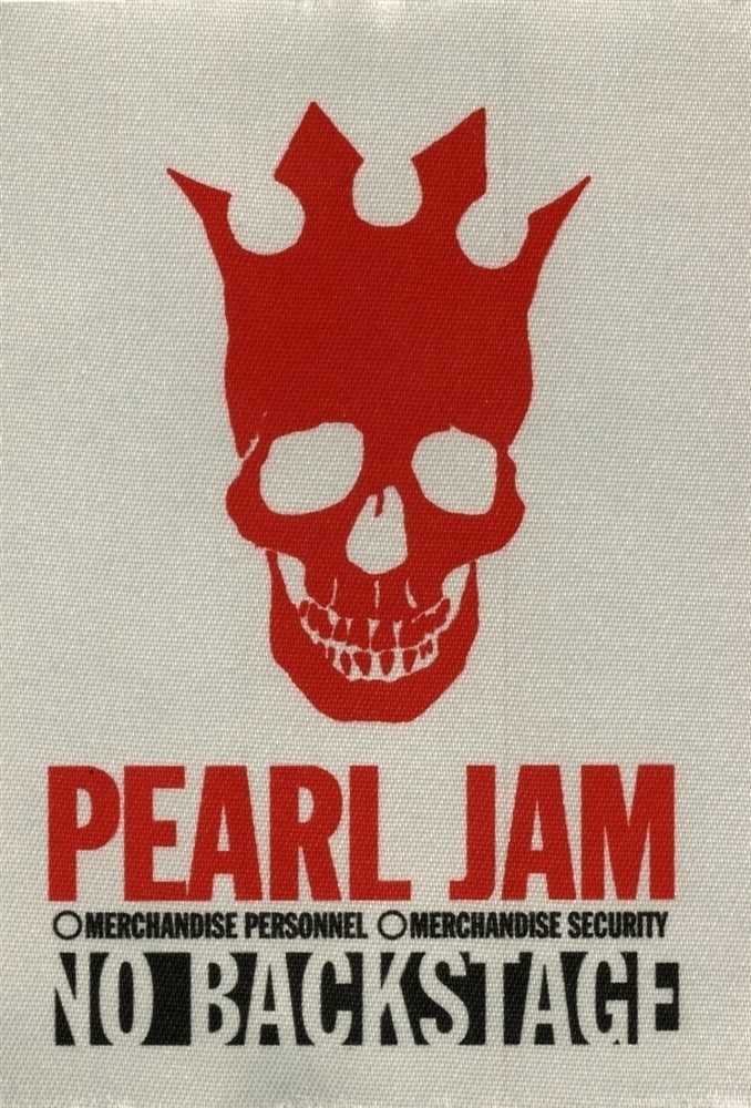 Pearl Jam 2003 Riot Act concert tour collectible Merchandise Backstage Pass