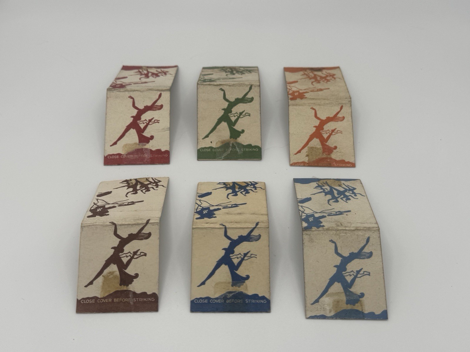 1950s Atomic Matchbook Covers Mid Century Modern Graphic Art Lot
