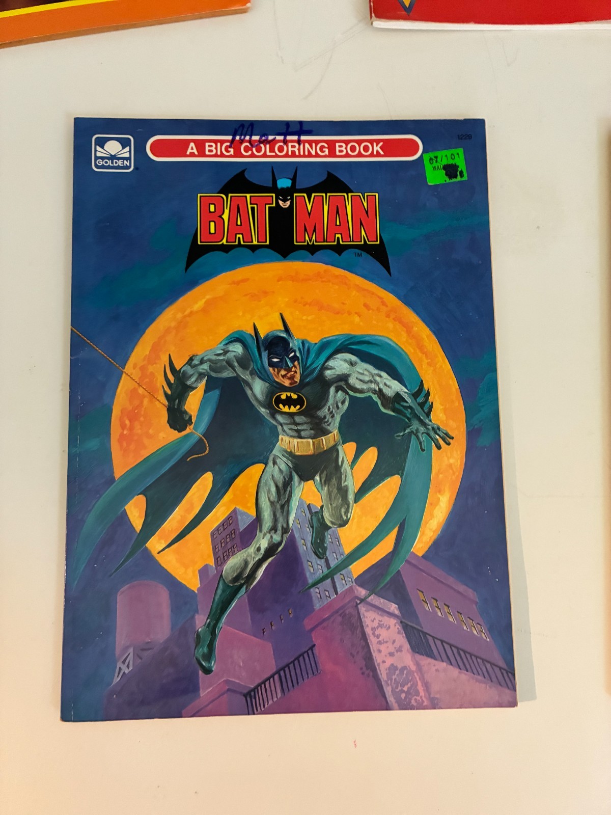 Unused 1980s-1990s Coloring & Kids Book Lot (TMNT, Batman, GI Joe, WWF)