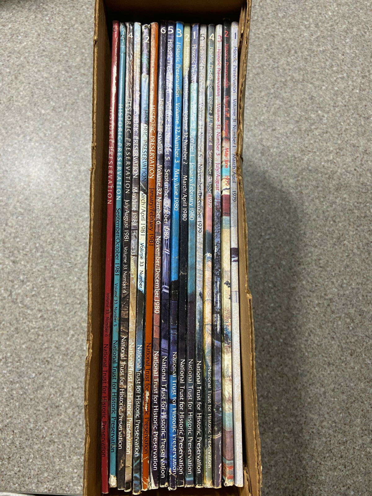 Lot of 16 – Historic Preservation Magazine/Magazines 1979 1980 1981 Americana