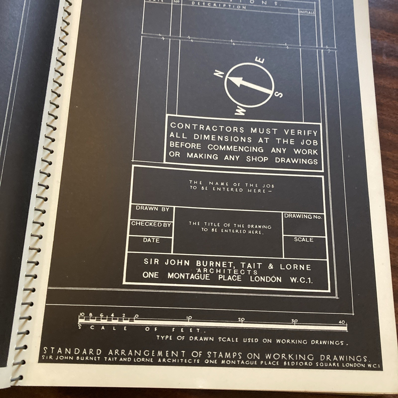 The Information Book, Sir John Burnet, Tait & Lorne, softcover, spiral bound.