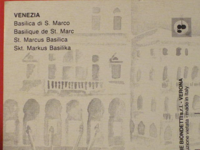 Photo Post Card / Venezia / Basilica di S. Marco – Made in Italy