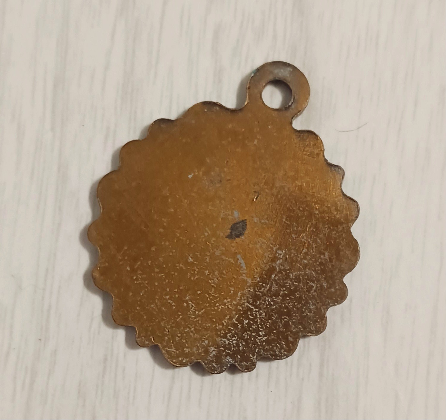 Vintage Hollywood New Mexico Fox Cave Souvenir Metal Fob