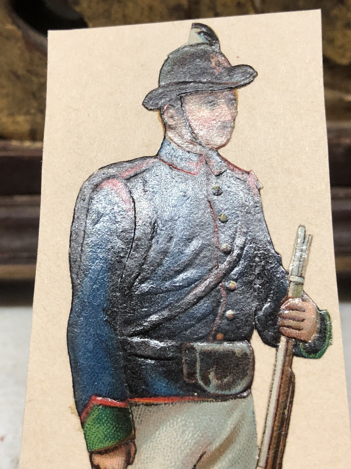 Sharp Shooter Die Cut Scrap by Raphael Tuck & Sons Military Italy #270 – L5
