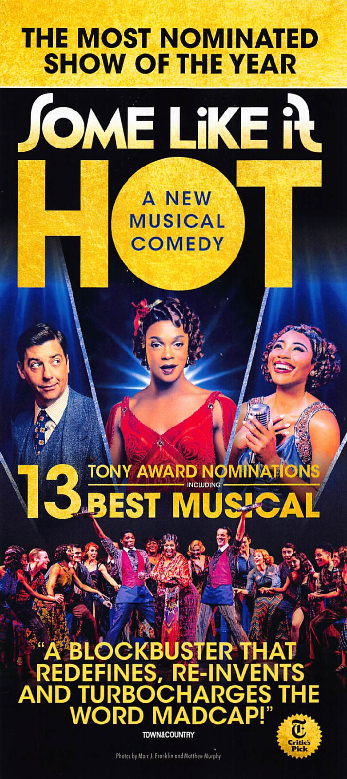 Some Like It Hot musical 2023 Ad Flyer Broadway New York City Christian Borle