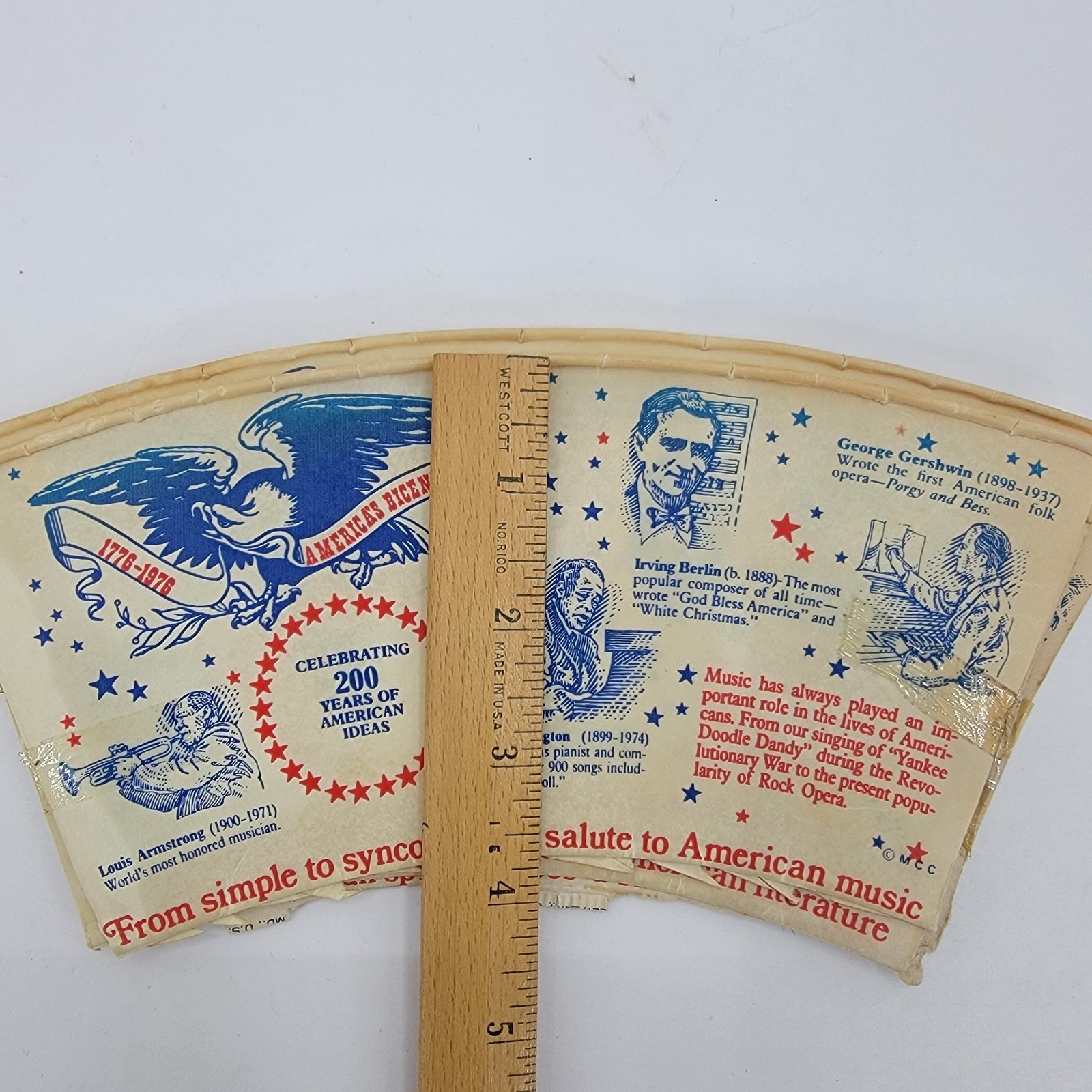 American Revolution Bicentennial 1976 paper cups 1776 USA United States